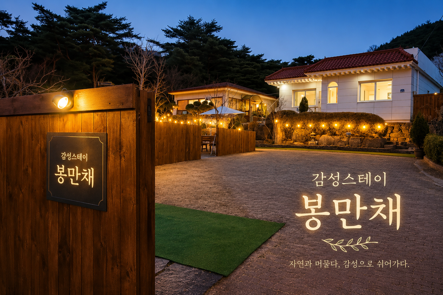 감성스테이 봉만채 사계절 바비큐장
